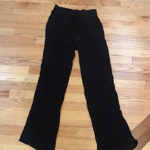 Black flowing pants